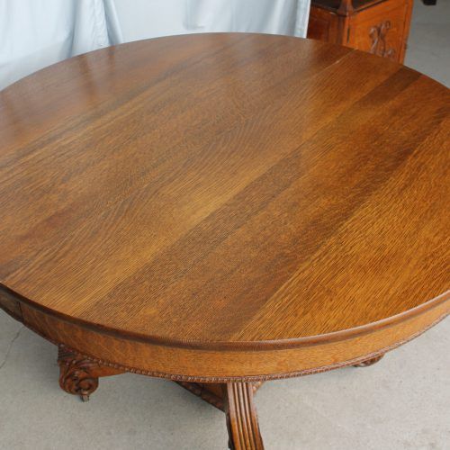 Vintage Brown Round Dining Tables (Photo 18 of 20)