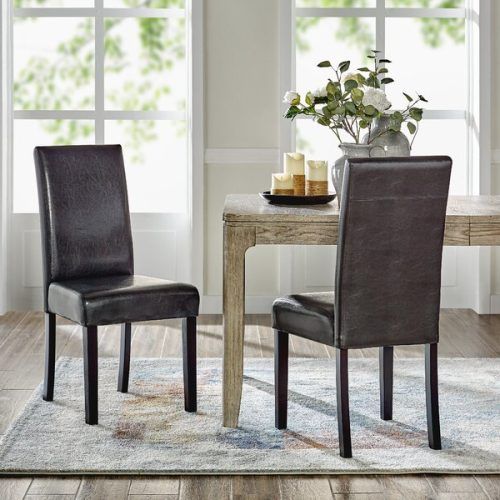 Bob Stripe Upholstered Dining Chairs (Set Of 2) (Photo 6 of 20)