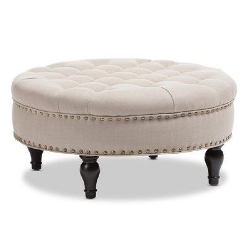 Tufted Fabric Cocktail Ottomans (Photo 12 of 20)