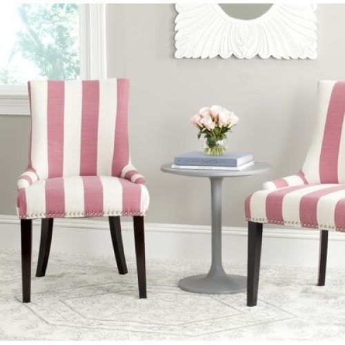 Bob Stripe Upholstered Dining Chairs (Set Of 2) (Photo 14 of 20)