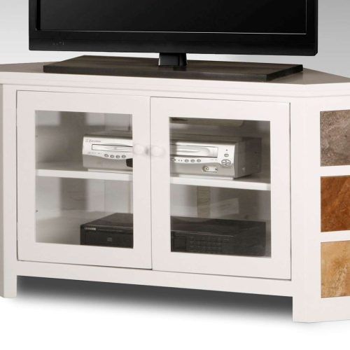 Corner Tv Cabinets With Glass Doors (Photo 2 of 20)