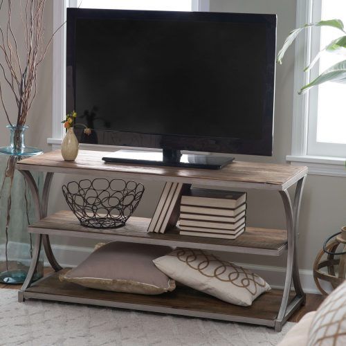 Reclaimed Wood And Metal Tv Stands (Photo 4 of 20)