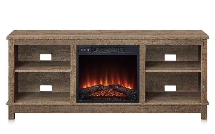 Top 20 of Fireplace Media Console Tv Stands with Weathered Finish