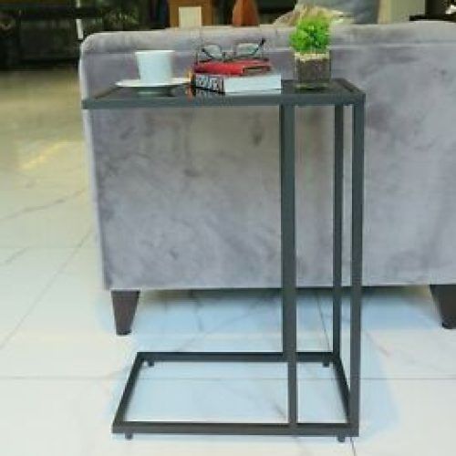 Black Round Glass-Top Console Tables (Photo 16 of 20)