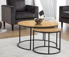 Top 20 of Metal Legs and Oak Top Round Coffee Tables