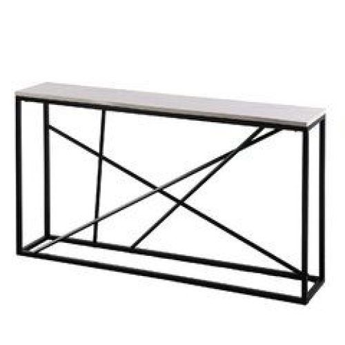 Black Metal And Marble Console Tables (Photo 6 of 20)