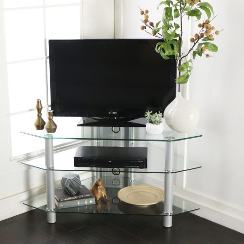 Glass Shelves Tv Stands For Tvs Up To 50" (Photo 16 of 20)