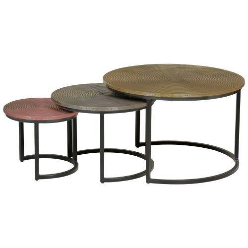 2-Piece Round Coffee Tables Set (Photo 10 of 20)