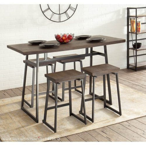 Berrios 3 Piece Counter Height Dining Sets (Photo 5 of 20)