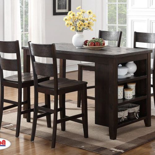 Berrios 3 Piece Counter Height Dining Sets (Photo 7 of 20)