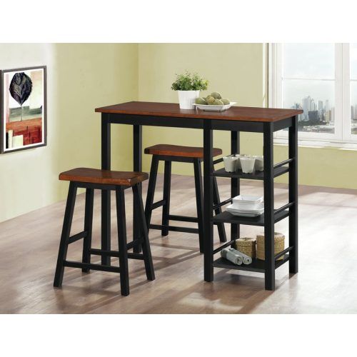 Berrios 3 Piece Counter Height Dining Sets (Photo 2 of 20)