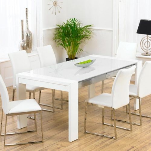 White Gloss Dining Tables 140Cm (Photo 18 of 20)