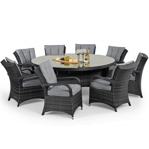 8 Seater Round Dining Table And Chairs (Photo 4 of 20)