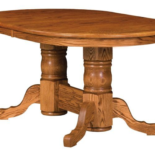 Gaspard Maple Solid Wood Pedestal Dining Tables (Photo 13 of 20)
