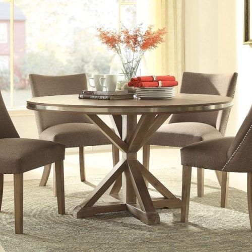 Caira Black 5 Piece Round Dining Sets With Upholstered Side Chairs (Photo 16 of 20)
