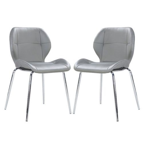 Grey Leather Dining Chairs (Photo 18 of 20)