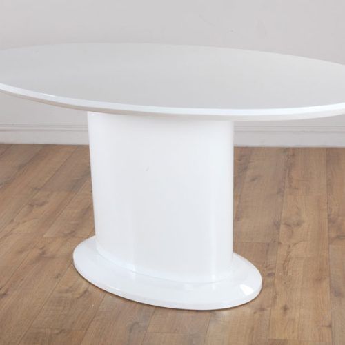 Oval White High Gloss Dining Tables (Photo 13 of 20)