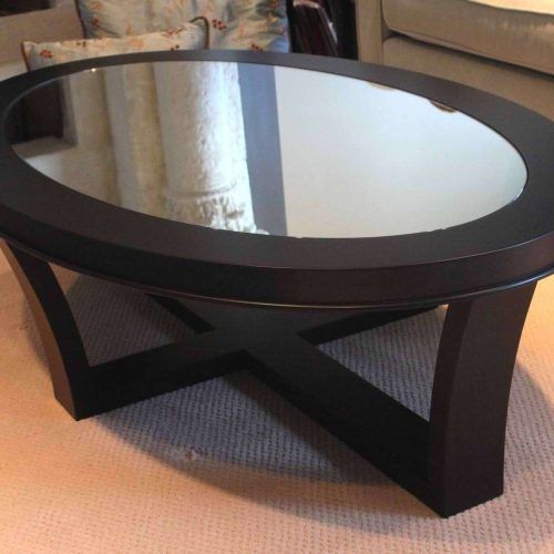 Oval Black Glass Coffee Tables (Photo 3 of 20)