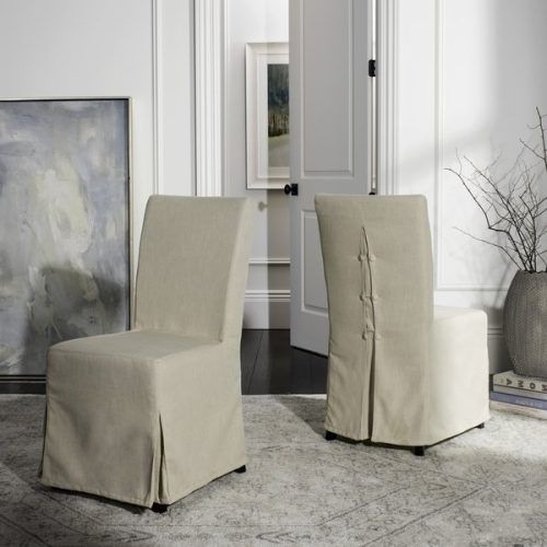 Pearson Grey Slipcovered Side Chairs (Photo 1 of 20)