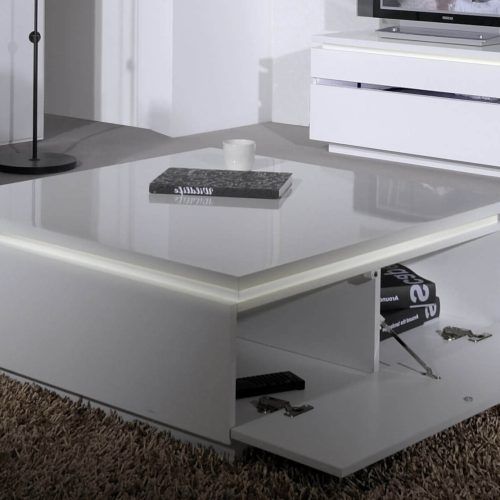 White Gloss And Maple Cream Coffee Tables (Photo 9 of 20)