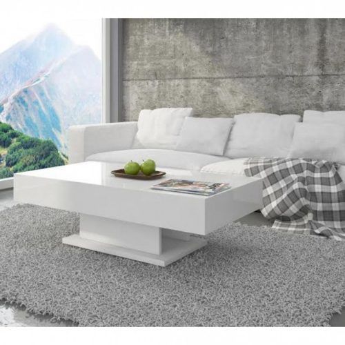 White Gloss And Maple Cream Coffee Tables (Photo 8 of 20)