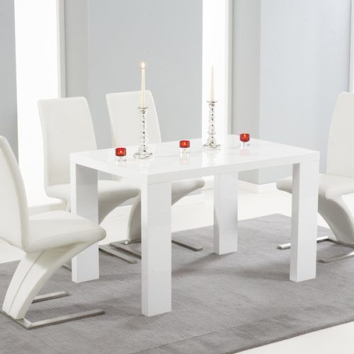 White Gloss Dining Tables 120Cm (Photo 2 of 20)