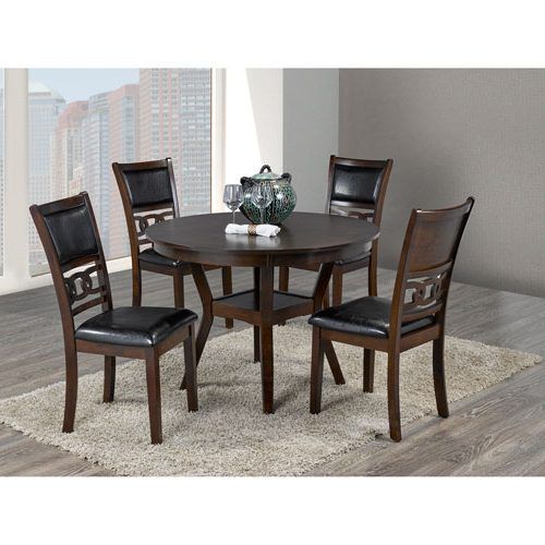 Adan 5 Piece Solid Wood Dining Sets (Set Of 5) (Photo 15 of 20)