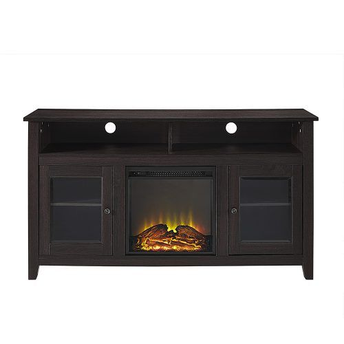 Wood Highboy Fireplace Tv Stands (Photo 9 of 20)