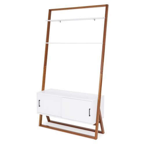 Tiva White Ladder Tv Stands (Photo 15 of 20)