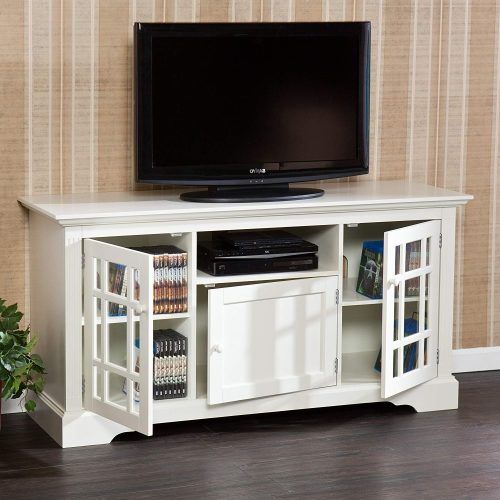 Hannu Tv Media Unit White Stands (Photo 14 of 20)