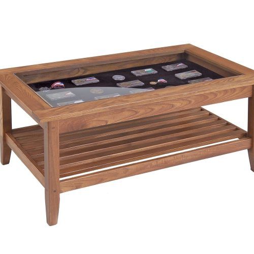 Coffee Tables With Glass Top Display Drawer (Photo 15 of 20)
