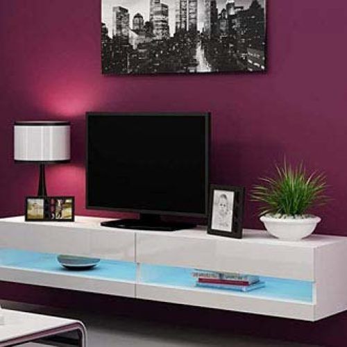 Milano 200 Wall Mounted Floating Led 79" Tv Stands (Photo 19 of 20)