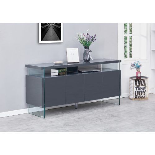 Modern Lacquer 2-Door 3-Drawer Buffets (Photo 7 of 20)