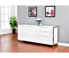 2024 Latest Modern Lacquer 2-door 3-drawer Buffets