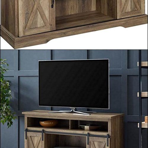 Rustic Corner 50" Solid Wood Tv Stands Gray (Photo 4 of 20)