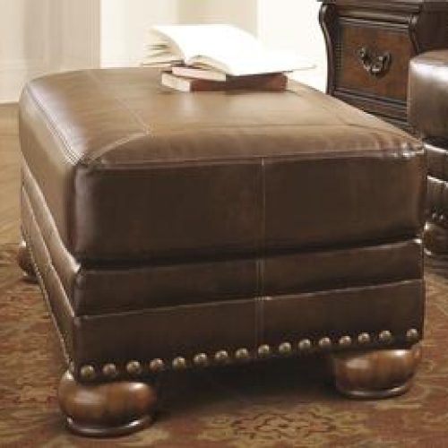 Espresso Faux Leather Ac And Usb Ottomans (Photo 11 of 20)