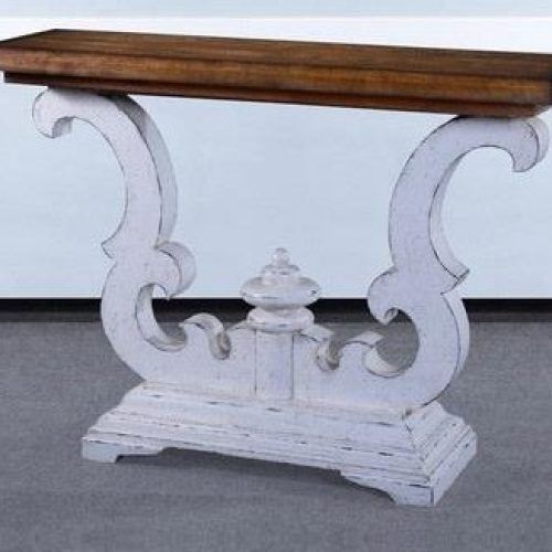 Antique Silver Metal Console Tables (Photo 14 of 20)