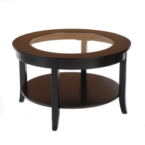 Black Round Glass-Top Cocktail Tables (Photo 6 of 20)