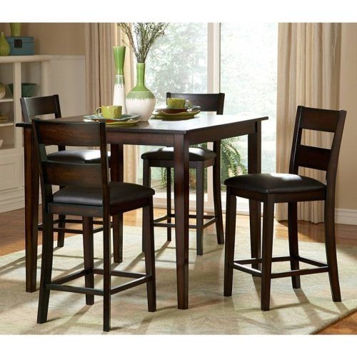Biggs 5 Piece Counter Height Solid Wood Dining Sets (Set Of 5) (Photo 1 of 20)