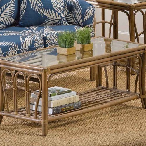 Natural Cane Media Console Tables (Photo 17 of 20)
