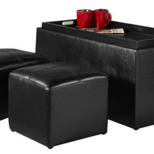 Black Leather Ottomans (Photo 18 of 20)