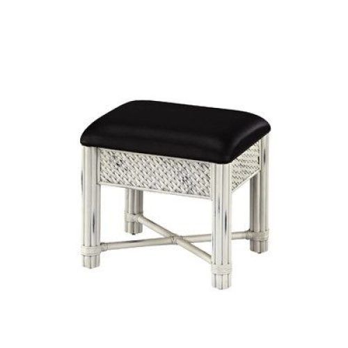 White And Clear Acrylic Tufted Vanity Stools (Photo 16 of 20)