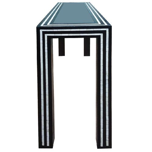 Black And White Inlay Console Tables (Photo 12 of 20)
