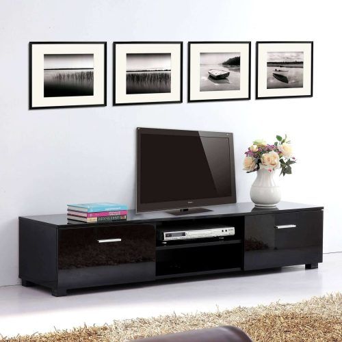 Long Black Tv Stands (Photo 2 of 15)