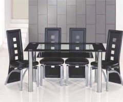 20 Ideas of Glass Dining Tables with 6 Chairs