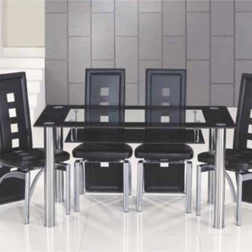 Glass Dining Tables With 6 Chairs (Photo 1 of 20)
