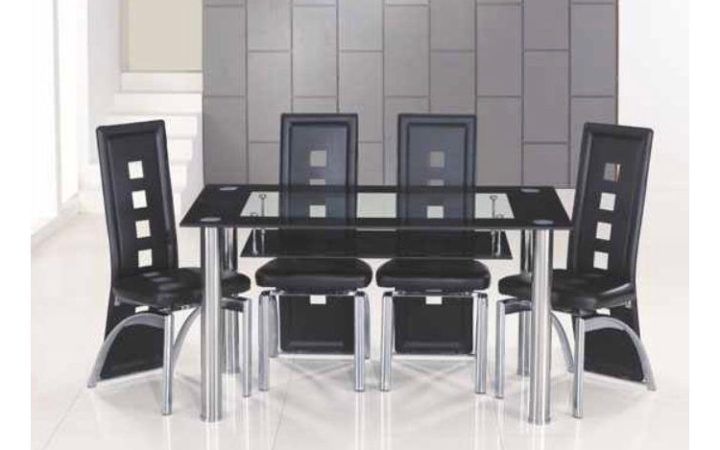 20 Ideas of Glass Dining Tables with 6 Chairs