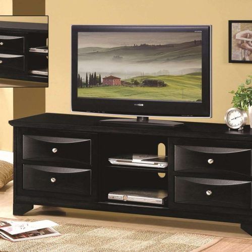 Solid Wood Black Tv Stands (Photo 5 of 15)