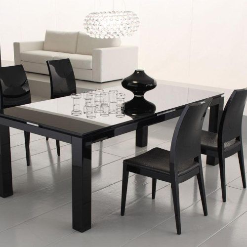 Square Black Glass Dining Tables (Photo 15 of 20)