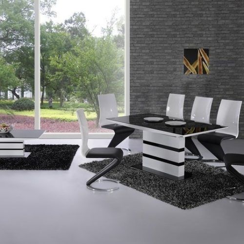 Black Extendable Dining Tables And Chairs (Photo 6 of 20)